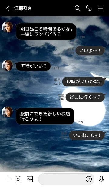 [LINE着せ替え] 幻想月夜「クー」。の画像4