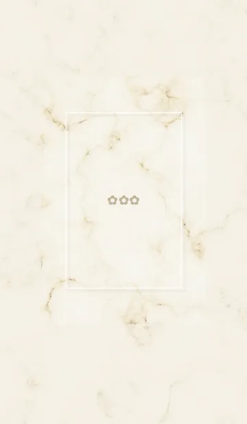 [LINE着せ替え] シンプルな小花とマーブル✿ベージュ11_1の画像1