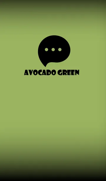 [LINE着せ替え] Avocado Green And Black V.3 (JP)の画像1
