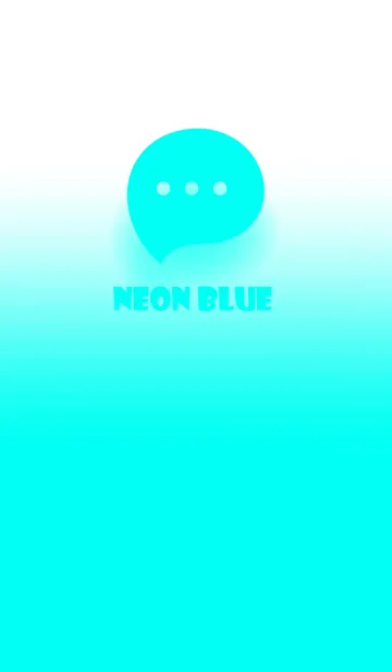 [LINE着せ替え] Neon Blue & White Theme V.2 (JP)の画像1