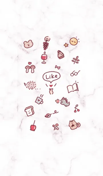 [LINE着せ替え] シンプルアイコン秋♥バイオレット04_1の画像1