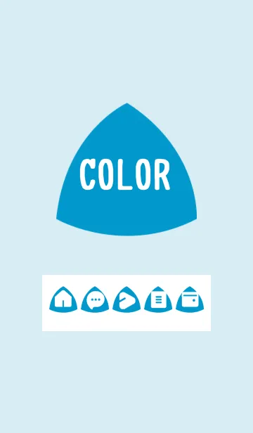 [LINE着せ替え] blue color L02の画像1