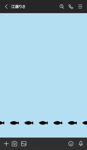 [LINE着せ替え] ねことおさかな(pastel:07)の画像3