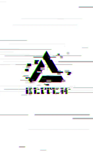 [LINE着せ替え] Glitch Triangle 01 - Whiteの画像1