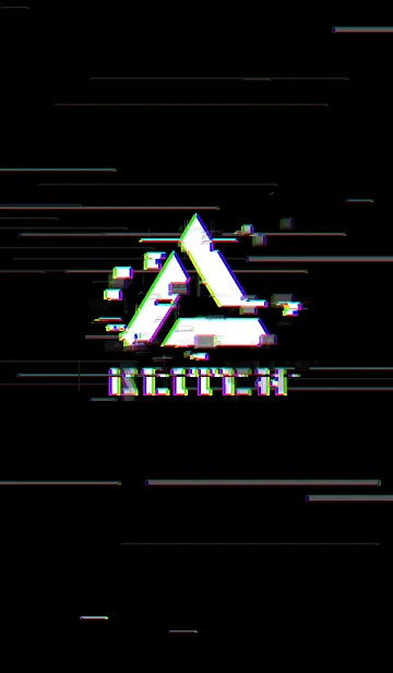 [LINE着せ替え] Glitch Triangle 01 - Blackの画像1