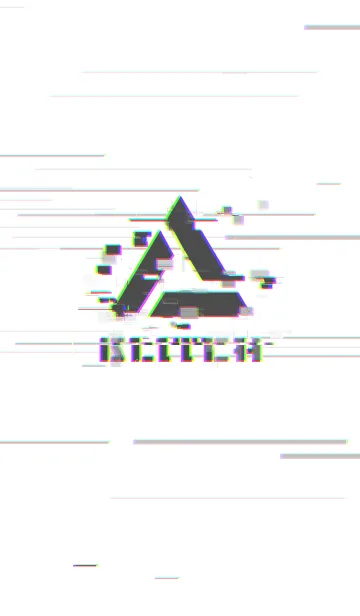 [LINE着せ替え] Glitch Triangle 01 - Grayの画像1