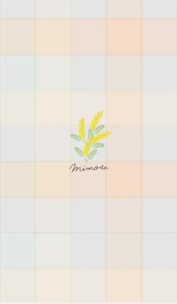 [LINE着せ替え] シンプル ミモザ16の画像1