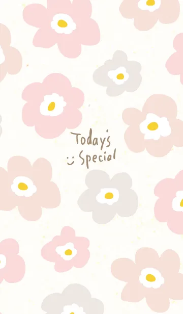 [LINE着せ替え] 北欧風 3色 花25の画像1