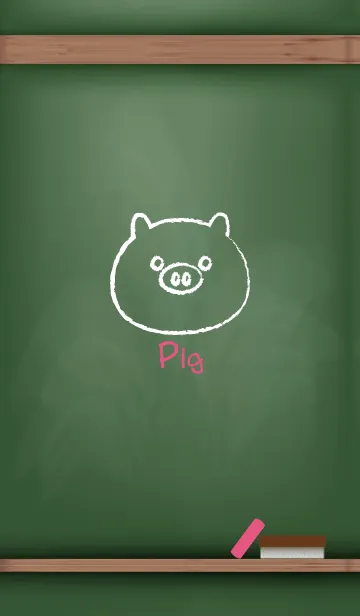 [LINE着せ替え] blackboard Pig 94の画像1