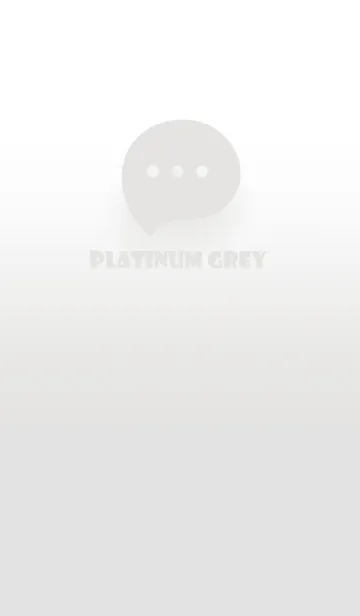 [LINE着せ替え] Platinum Grey & White Theme V.2 (JP)の画像1