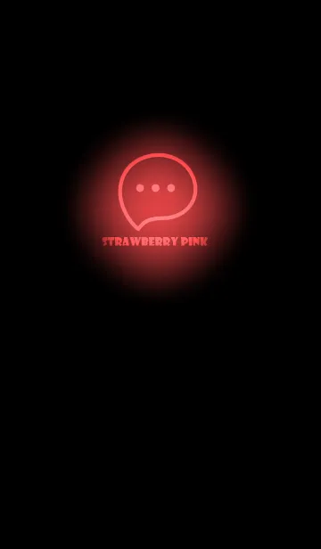 [LINE着せ替え] Strawberry Pink Neon Theme V2 (JP)の画像1