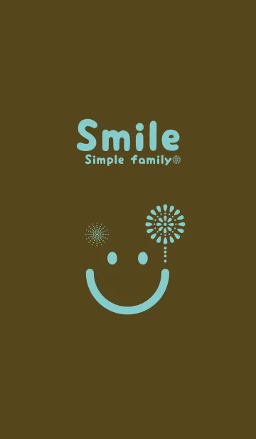 [LINE着せ替え] スマイル＆花火-ガンメタルの画像1