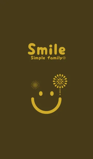 [LINE着せ替え] スマイル＆花火-墨色の画像1