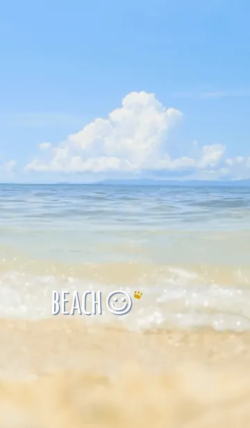 [LINE着せ替え] 海辺 王冠<ブルー>の画像1