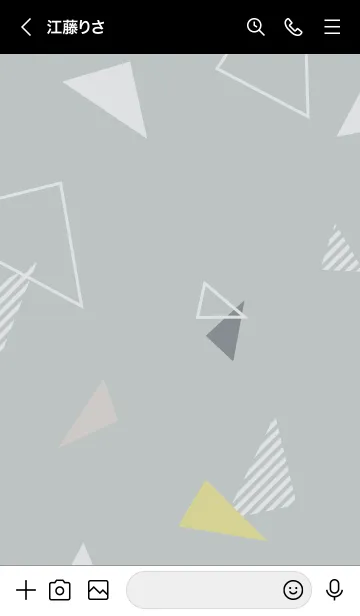 [LINE着せ替え] オシャレ 三角12の画像3