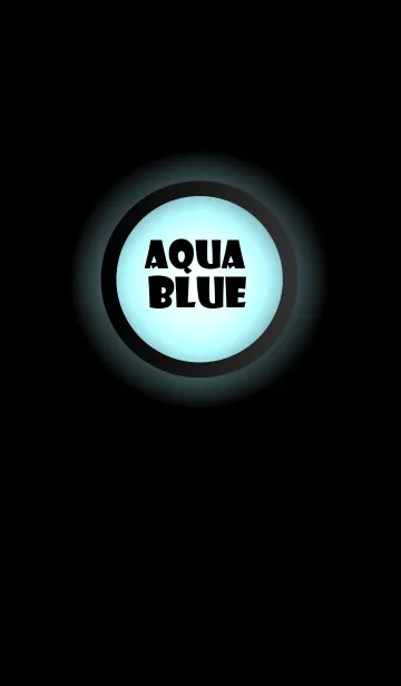 [LINE着せ替え] Aqua Blue Light In Black (JP)の画像1