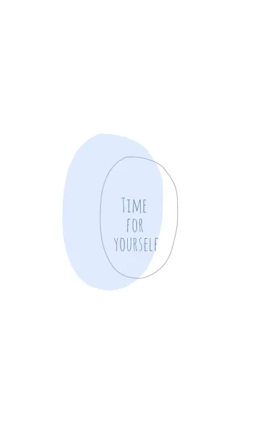 [LINE着せ替え] Time for yourself -blue-の画像1