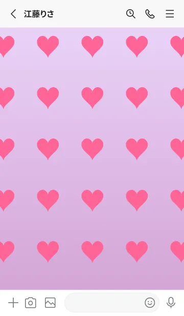 [LINE着せ替え] パステルパープル❤︎くすみピンク/TKCJの画像3