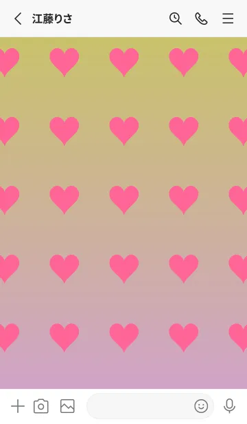 [LINE着せ替え] くすみイエロー❤︎くすみピンク/TKCJの画像3