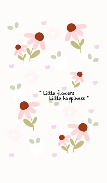 [LINE着せ替え] Little sweet pink flowers 2の画像1