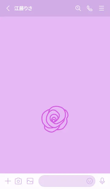 [LINE着せ替え] シンプル ローズ 224の画像3