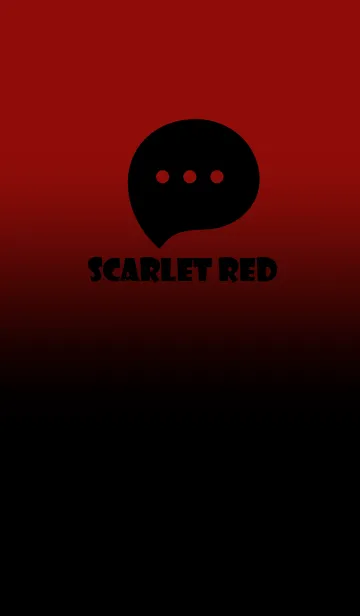 [LINE着せ替え] Black & Scarlet Red Theme V2 (JP)の画像1