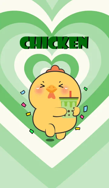 [LINE着せ替え] Chicken Like Green Color Theme (JP)の画像1