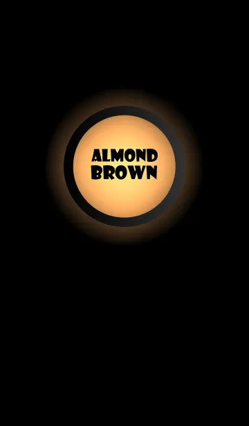 [LINE着せ替え] Almond Brown Light In Black Theme (JP)の画像1