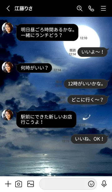 [LINE着せ替え] 神秘の月夜「ヒチ」。の画像4