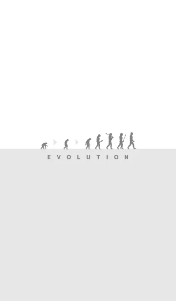 [LINE着せ替え] EVOLUTION - 白/グレーの画像1