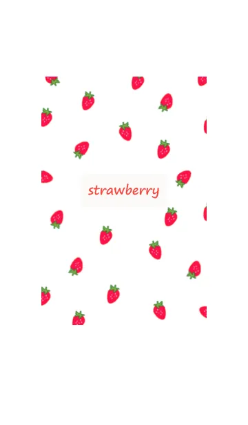 [LINE着せ替え] strawberry_pattern (red)の画像1