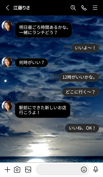 [LINE着せ替え] 神秘の月夜「シチ」。の画像4