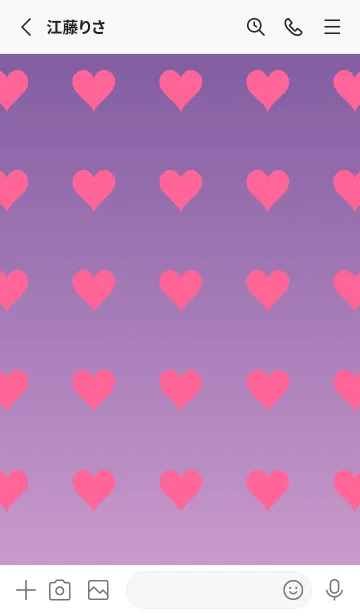 [LINE着せ替え] 江戸紫❤︎くすみピンク/TKCJの画像3