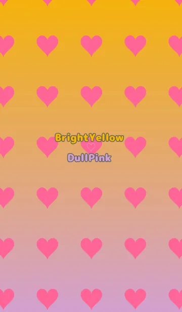 [LINE着せ替え] 山吹色❤︎くすみピンク/TKCJの画像1