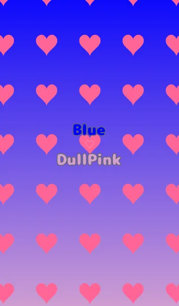 [LINE着せ替え] ブルー❤︎くすみピンク/TKCJの画像1