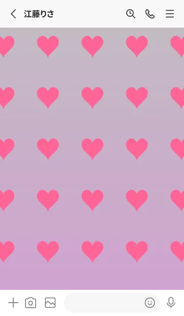 [LINE着せ替え] シルバー❤︎くすみピンク/TKCJの画像3