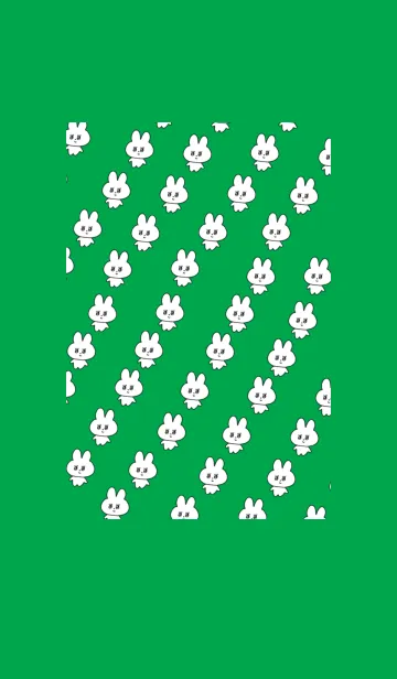 [LINE着せ替え] 量産うさぎ_グリーンの画像1
