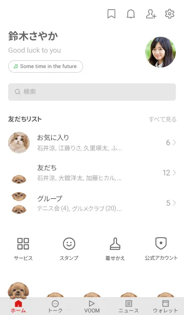 [LINE着せ替え] ICON DOG - シーズー - GRAY/04の画像2