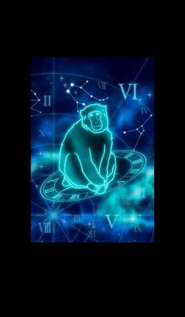 [LINE着せ替え] 十二支 申（さる） -双子座-の画像1