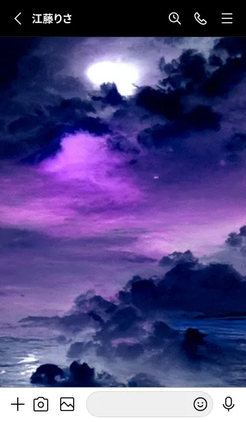 [LINE着せ替え] 神秘の月夜「como」。の画像3