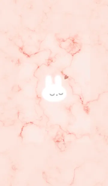 [LINE着せ替え] シンプルうさぎマーブル♥ベビーピンク02_1の画像1