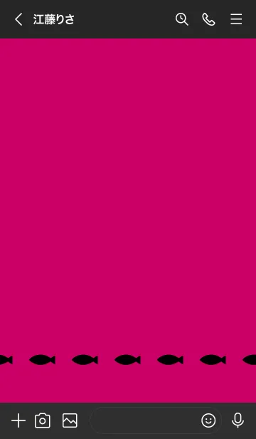 [LINE着せ替え] ねことおさかな(dark colors:10)の画像3