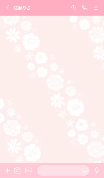 [LINE着せ替え] 白い花々2 斜め19の画像3