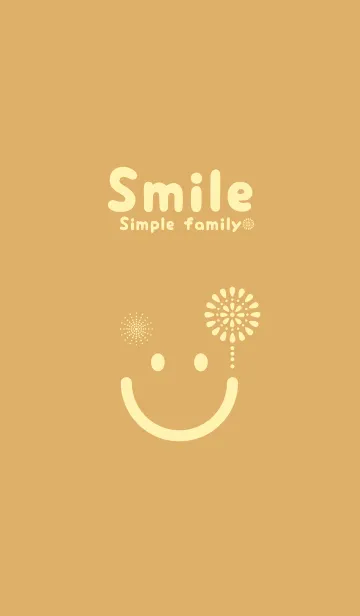 [LINE着せ替え] スマイル＆花火-飴色の画像1