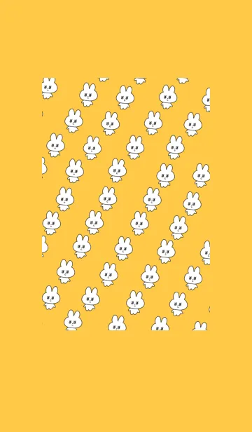 [LINE着せ替え] 量産うさぎ_オレンジの画像1