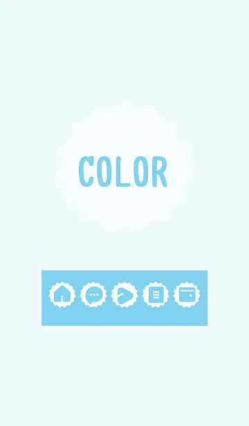 [LINE着せ替え] blue color M03の画像1