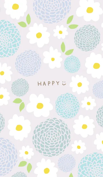 [LINE着せ替え] 白い花と鞠花24の画像1