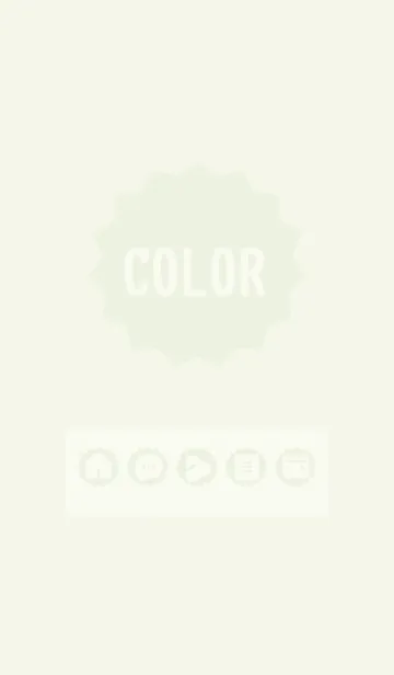 [LINE着せ替え] green color M03の画像1