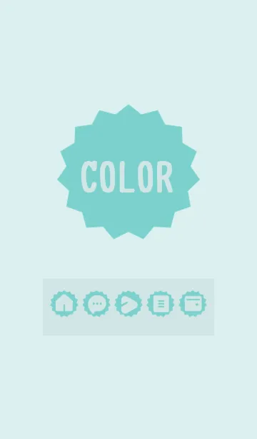 [LINE着せ替え] green color M10の画像1