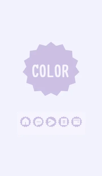 [LINE着せ替え] purple color M04の画像1